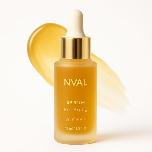 NUAL - Serum Vitamina C y Ácido Hialurónico 30ml - Reduce las Arrugas, Mejora el Tono y Nutre tu Piel - Suero para el Cuidado de la Piel - Ideal para tu Rutina de Skincare (SERUM)