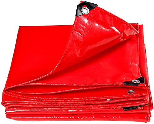 LIOYUHGTFY LKW Plane Fahrrad Garage Plane Rote Plane Regendichter Sonnenschutz für Gartenmöbel/Pool/Auto/LKW 1019(Size:3×6m)