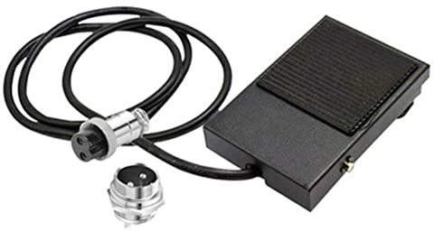 SPORTARC Schweißer-Fußpedal, Handmetall-Fußpedalschalter, 2-poliger Stecker, Punktschweiß-Tig-Taschenlampe für WIG-Schweißmaschinen, Power-Fußplatten-Steuergeräte