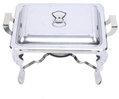 Contenitore in acciaio inox con coperchio, 6 l, caldaia in acciaio inox, per alimenti caldi e pronti all'uso