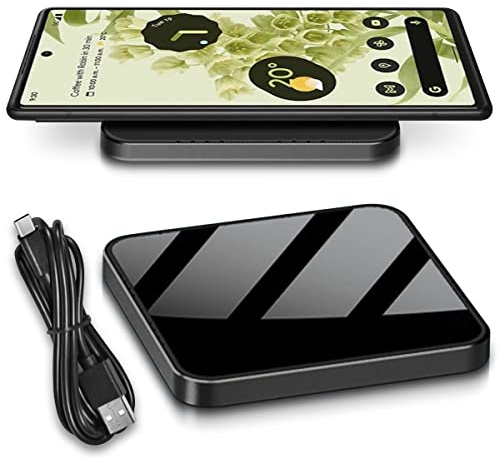 Wireless Induktive 15W Ladestation kompatibel mit Google Pixel 10 10a 9a 9 8a 8 7a 7 6 5 4 3 Pro/Pro XL/Fold Ladematte Drahtloses Ladegerät