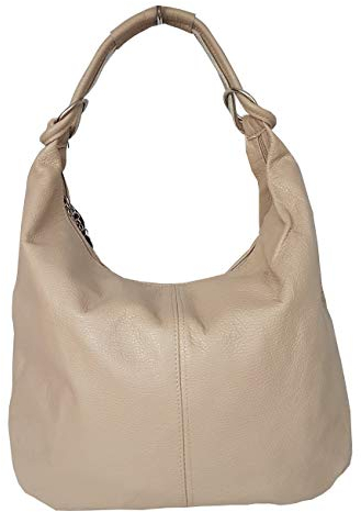 zarolo Damen Tasche echt.Leder, Leder Beuteltasche, Schultertasche, Tote Bag Leder, Leder Beutel Damen