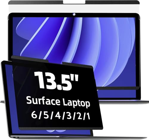 Mamol Magnetischer Blickschutzfilter für Microsoft Surface Laptop 6/5/4/3/2/1, 13,5 Zoll Displayschutz für Surface Laptop, Anti-Schock/Blaulichtfilter, Oberfläche 33,5 cm