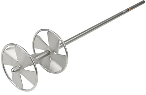Honigrührer Eckig mit Schutzring aus Edelstahl Honig Rührspirale rühren Imkerei Bienen Propeller cremiger Honig Rührstab Scheuerschutz