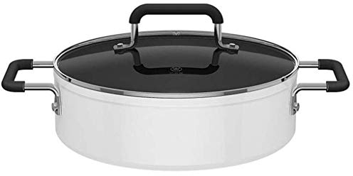 SUNMME Cazuela,Utensilios de Cocina Profesionales de Acero Inoxidable Tecnología de unión por inducción Cocina de inducción de Alta Temperatura Universal