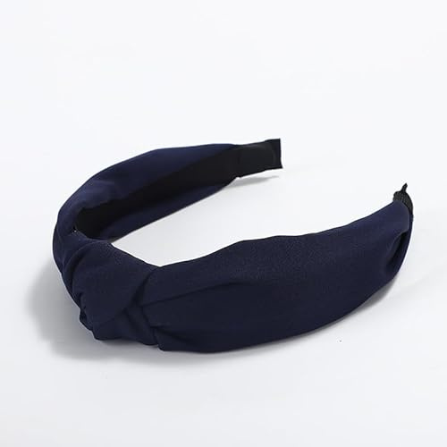 SYSUII 1 pieza Diadema con nudo - Cinta para la cabeza vintage para mujer, diadema ancha, cinta para el cabello, adorno para el cabello, diadema, cubrecabeza elástico, accesorios para el cabello