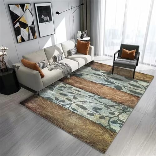 RUGMRZ Teppich Terrasse Spiel Sofa gelb und blau Farbe mit Schlafzimmer waschbar Fleckerlteppich 200X260CM