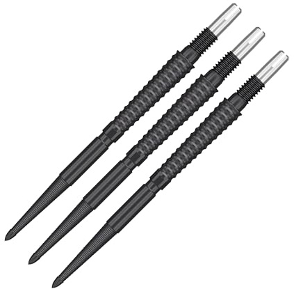 Target Darts Swiss Point Storm Dartspitzen, LNC (3er Pack Spitzen) 26MM/30MM/35MM - Gold/Silber/Schwarz | Wechsel Dartspitzen, Swiss Stormspitzen, Profi Dart Zubehör
