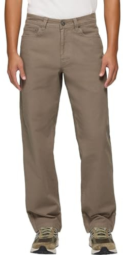 Prana Mens Rock Ridge Relaxed Pants, Mud, 32, 32