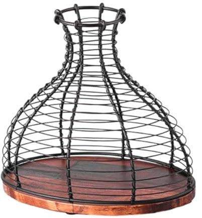 JNJOOD Weinkorkenhalter Aus Metall, Weinverschluss, Ausstellungsvase, Bauernhaus-Ornament, Mehrzweckkäfig, Praktischer Behälter für Geschenke, Langlebig – B