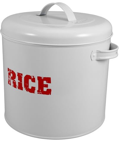 BESPORTBLE Caja De Almacenamiento Para Comida De Mascotas Sellada De Hierro Con Capacidad Grande Taza Medidora