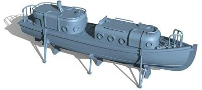 MRY-SFW 1/429 Model Upgrade USS Arizona 40ft Motorboat Navy Model Kit