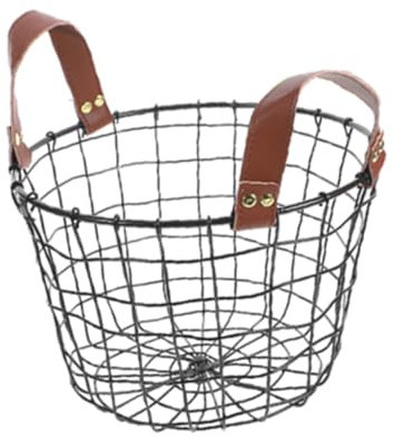 TOYANDONA Cesto Per Combustibile Da Ardere in Ferro Design Campestre Ampio Spazio Di Stoccaggio Di Ventilazione Per Aerazione Per Uso Esterno e Interno