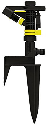 Aspersor - aspersor de impulsos con Lanza, Fabricado en plástico Resistente, Ideal para riego, Ofrece Cobertura Amplia y fácil Ajuste de Alcance.