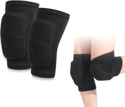 Maltvie Knee Pads 1 Pair – Knee Support Pads for Volleyball, Dance, Yoga & Sports – Soft Breathable Non-Slip Knee Protector Sleeves for Men & Women