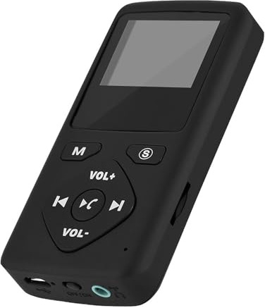 Matybobe Portátil Dab Dab+ Receptor de Radio Digital de Bolsillo Reproductor MP3 Auricular Calidad Sonido Clara Radio FM Manos Libres Pantalla LCD 32 GB Tiempo Espera