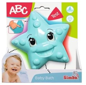 Simba 104010073 - Luz de baño, Estrella de mar Flotante con luz, con Cambio de Color, 12 cm, a Partir de 12 Meses