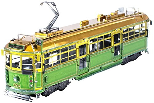 Metal Earth 3D Metallbausatz Straßenbahn Melbourne W-Class Tram ab 14 Jahre | Präzise lasergeschnittene Metallteile zum Zusammenstecken ohne Klebstoff. Detailreiche Modelle mit bebilderter Bauanleitung