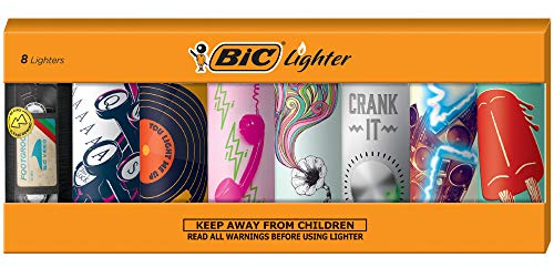 BIC Feuerzeug Special Edition Nostalgie Serie 8er Set