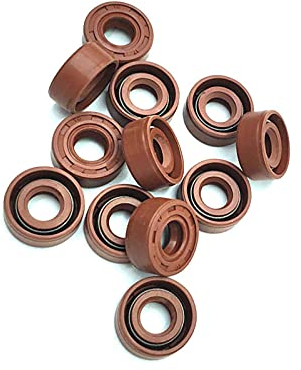 FKM Wellendichtring TC * 18-24-9 * 7 10 * 16-28 * 4/5/6/7/8/10 Covered zweilippig mit Strumpf, 10x17x4mm 2Pcs