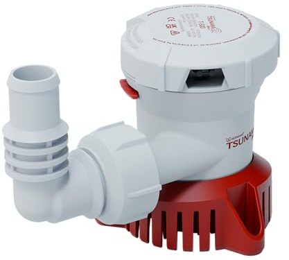 Attwood 5606-7 Pompa di sentina manuale Tsunami MK2 500 GPH 12 Volt con attacco filettato