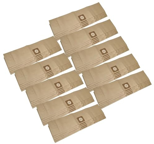 vhbw 50x sacchetto compatibile con Bosch UniversalVac 15 aspirapolvere - 85,95cm x 19,9cm color sabbia
