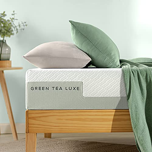Zinus Materasso in memory foam con tè verde Luxe | Adattabile a 7 zone | 150 x 190 cm | Altezza 25 cm | OEKO-TEX
