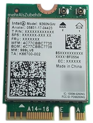 INTEL Wireless-AC 9260 2230 2x2 AC+BT Gigabit vPro