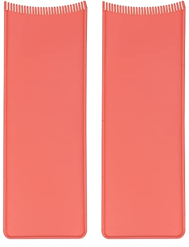 2 Pcs Balayage Highlighting Board Hair Dye Paddle Board Hair Highlighting Tools Hair Color Board for Balayage Tönung Friseursalon, Orange