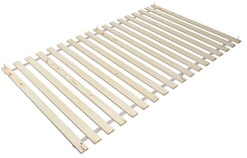 BDW Holztech Rollrost 350 kg - Hochwertiger extra starker Lattenrost aus heimischen Wäldern - Rolllattenrost unbehandelt für Ihren gesunden Schlaf (160x200)