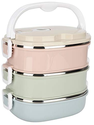 Acouto thermoboxen für speisen zum mitnehmen,thermobox lunchbox erwachsene edelstahl tragbar,essensbehälter zum mitnehmen 2 kammern,behälter zum warmha