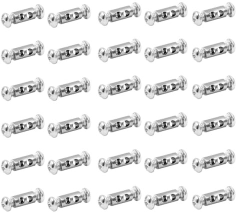 LQIOACU 30 Pezzi Cavo Acciaio, Morsetti Cavo Acciaio, Clip Per Fune Metallica, Morsetti Per Cavi, Morsetti Per Cavo Acciaio, Clip Per Fune Metalliche Per Funi Metalliche E Cavi Di Diametro 1-2 Mm