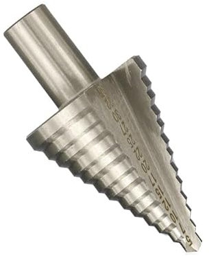 1/2 STÜCKE Metallbohrer 5-35 mm Stufenkegelbohrer TiN-beschichteter gerader Nutlochschneider Rundschaft-Stufenbohrer(Non-Coated,1pc)