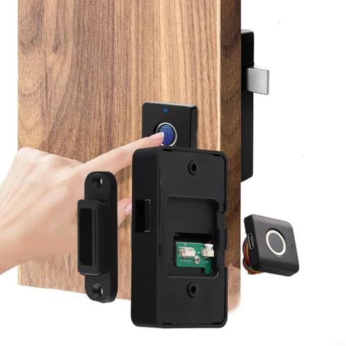 Keyless Cabinet Lock, for TUYA Smart Digital Drawer Lock with Fingerprint Technology, Furniture Cabinet ABS Locks for Home Office
