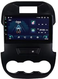 9 inch Android 13 Double Din car radio with Bluetooth hands-free system FM radio rear view camera USB steering wheel control For Ford Ranger F250 2011-2014 sat nav car screen(2+32G)