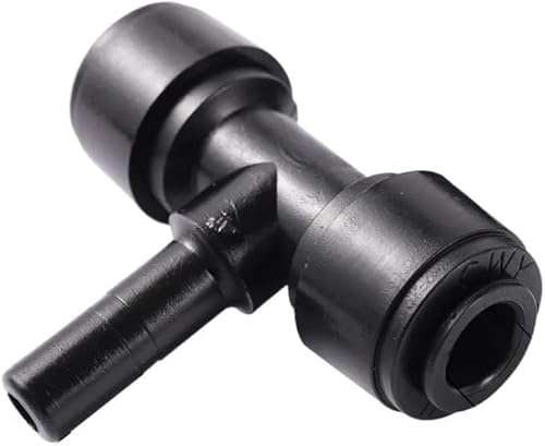 Water Tube Jointer,1/4'' Pipe Tee Plug Elbow Quick Connector Garden Misting System Water Connectors Aquarium Reverse Osmosis System Fittings 2 Pcs(Tee)