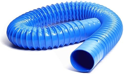 Luftk PVC-Schlauch, 50 mm Innendurchmesser, 1 m gewellter Lüftungsschlauch zum Staubabsaugen und Staubsaugen in der Holzbearbeitung