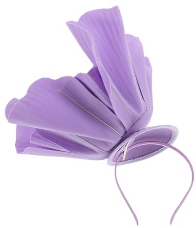 Healeved Floral Pattern Artificial Flower Headdress Headband för Kvinnor Lätt Vikt Tea Party Fascinator med Blomma Elegant Håraccessoar för Bröllop Festivaler och Särskilda Tillfällen