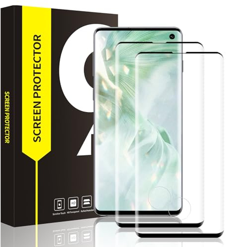 Carantee für Panzerglas für Samsung Galaxy S10 Schutzfolie, 2 Stück Ultradünn 9H Bruchsicher Displayschutzfolie, 3D Vollbildabdeckung Wasserdicht Anti-Staub Schutzglas Folie für Samsung Galaxy S10