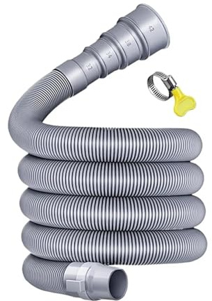 300CM/4m/5m Universal Washing Machine Dishwasher Drain Hose Kit With Fixed Plug Thickened Extension Pipe(500CM)