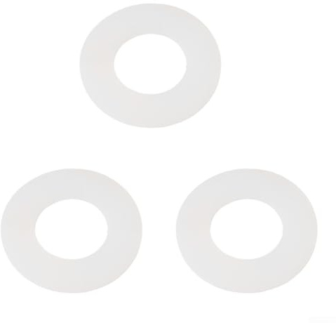 Juego de 3 juntas de arandela de diafragma de válvula de descarga de cisterna, 65 mm de diámetro con agujero central de 43 mm y 2 mm de grosor, construcción de goma para Viva SKY095 compatible con