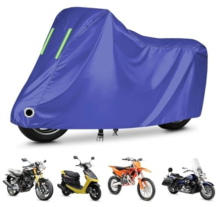 Funda para Moto Impermeable para Yamaha Jog R|Easy On - Funda Moto Tela Oxford|Impermeable Lluvia,Protección UV y Anti-Polvo|Almacenamiento Garaje y Exterior Todo Clima
