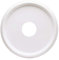 77733 40 cm Round Beaded White Finish Ceiling Medallion