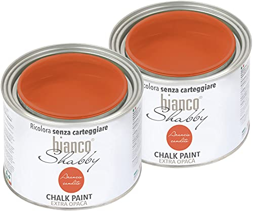 CHALK PAINT Candito Orange Malerei Shabby Chic Vintage für Möbel und Wände EXTRA matt (Angebot 2 x 500)