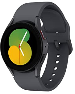 SAMSUNG Galaxy Watch 5 40mm Bluetooth Smartwatch w/Body, Health, Fitness and Sleep Tracker, Improved Battery, Sapphire Crystal Glass, Enhanced GPS Tracking, US Version, Gray (Renewed)