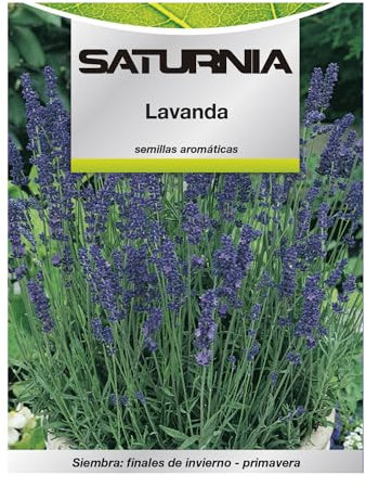 SATURNIA Semillas Aromaticas Lavanda (0.5 gramos) Horticultura, Horticola, Semillas Huerto.