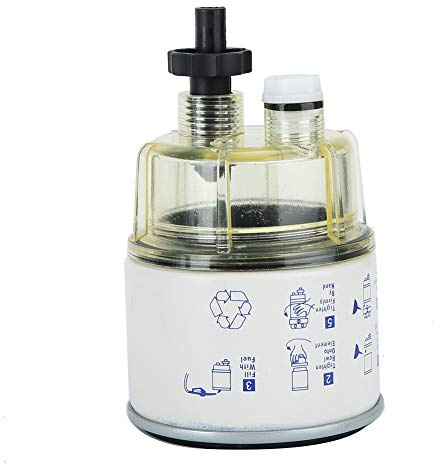 Akozon Kraftstofffilter, R12T Kraftstoff Wasserabscheider Filter Stabile Leistung Universal Ersatz für Boot Marine Yacht