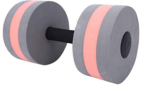 Wassergymnastik Hanteln, Wasser Aerobic Übung Aqua Fitness Hanteln Schaumstoffhanteln, Wasserhanteln Widerstandstraining Wasserschwimmer für Schwimmtraining, für Erwachsene, Kinder (grau und rot)