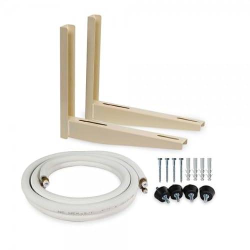 Kit Instalación Aire Acondicionado - Soporte Compresor Exterior, Tuberías 1/4 3/8 3 Metros