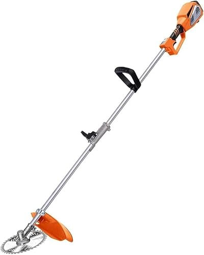 Tagliabordi, diserbo ricaricabile for esterni, tosaerba elettrico portatile, tubo in lega di alluminio rimovibile, regolazione della velocità della terza marcia